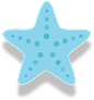 Blue Star Fish Icon
