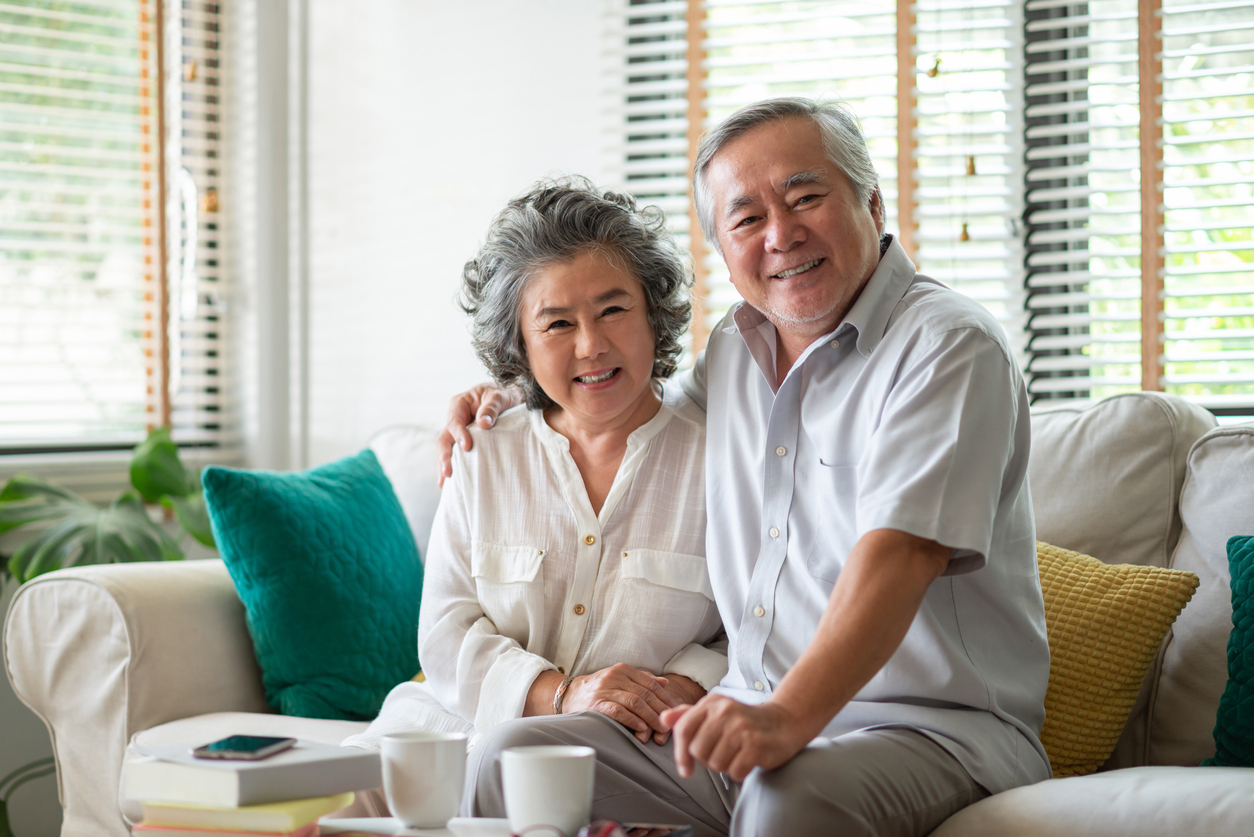 Portrait of Retirement Senior Couple enjoying life.