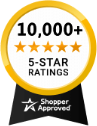Shopper Approved 10,000+ 5-Star Ratings